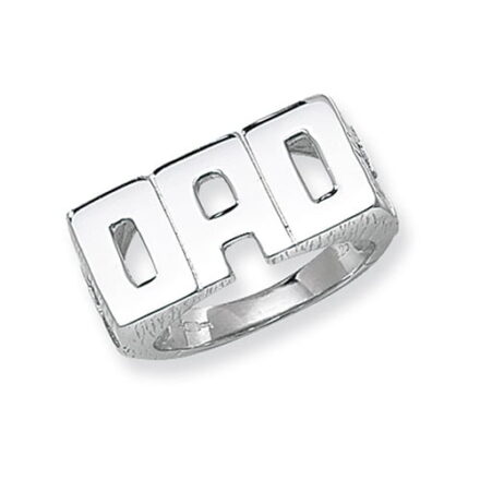 Large Plain DAD Patterned Sterling silver Signet ring 925,Signet ring, Top Jewellery UK,Birmingham,Topjewelleryuk