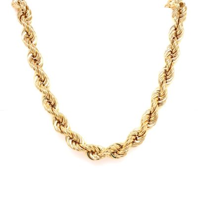 gold chain for men that is made in rope style