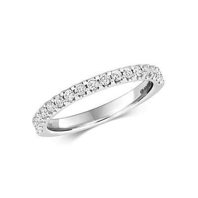 Diamond eternity stone prong set 18ct,9ct White gold 0.26 ct,H color, SI2,topjewelleryuk,topjewellery birmingham