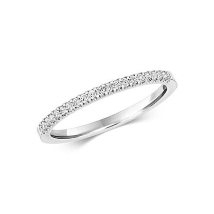Diamond eternity stone prong set 9ct White gold 0.16 ct,H color, SI2,topjewelleryuk,topjewellery birmingham