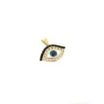 18k Yelloww Gold Evil Eye With Cz - Image 3