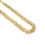 9k Yellow Gold Solid Flat Byzantine Chain - 7 mm - Image 5