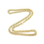 9k Yellow Gold Solid Flat Byzantine Chain - 7 mm - Image 4