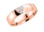 Simple Heart Set Diamond Ring - Image 3