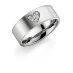 Heart Shape Pave' Set Diamond Ring - Image 3