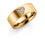Heart Shape Pave' Set Diamond Ring - Image 2