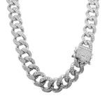 925 sterling silver cuban chain solid heavy weight 12 mm wide.