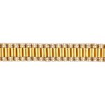 9k Yellow Gold Rolex Inspired Bracelet With Stones - 16 mm - Image 2
