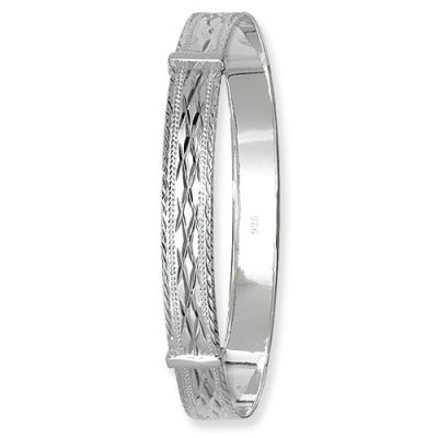 Womens Silver Bangles expandible
