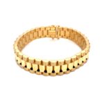 9k Yellow Gold Rolex Inspired Bracelet - 12 mm