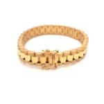 9k Yellow Gold Rolex Inspired Childrens Bracelet - 8 mm