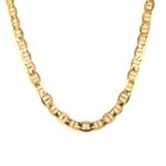 9k Yellow Gold Anchor Link Fancy Curb Chain - 6 mm