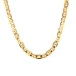 9k Yellow Gold Anchor Link Fancy Curb Chain - 6 mm - Image 2