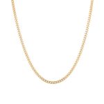 9k Yellow Gold Close Curb Chain - 2.4 mm