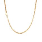 9k Yellow Gold Close Curb Chain - 2.4 mm - Image 2