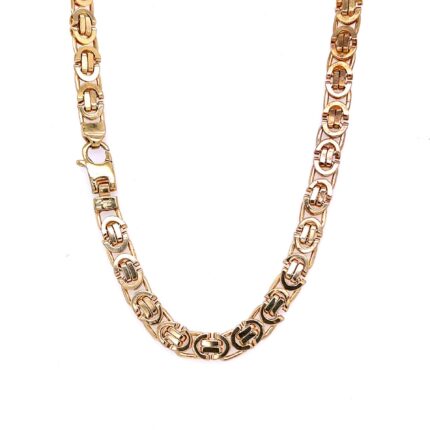 Gold chain for men in Byzantine style