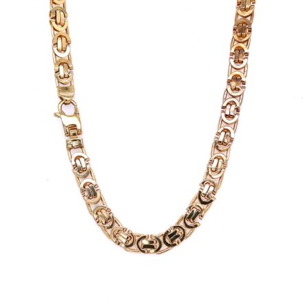 Gold chain for men in Byzantine style
