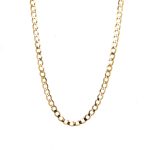 9k Yellow Gold Flat Curb Chain - 3.5 mm - Image 2