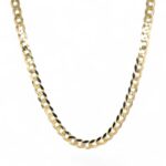 9k Yellow Gold Flat Bevelled Curb Chain - 5.5 mm