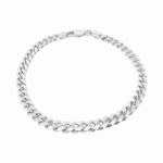 Sterling Silver 925 Thin Cuban Bracelets in, solid & tight links in 5 mm width and available in 2 lengths. The bracelet is British Hallmarked and comes with a gift box. 