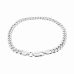 Sterling Silver 925 Thin Cuban Bracelets in, solid & tight links in 5 mm width and available in 2 lengths. The bracelet is British Hallmarked and comes with a gift box. 