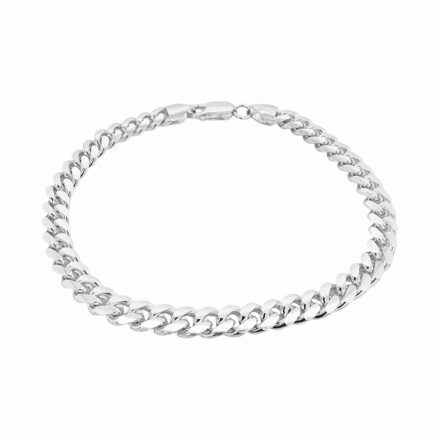 Sterling Silver 925 Cuban Bracelets, solid & tight links in 6 mm width and available in 2 lengths. The bracelet is UK Hallmarked and comes with a gift box. 