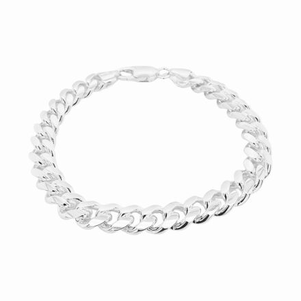 925 Sterling Silver Thick Cuban Bracelets, solid & tight links in 7.5 mm width and available in 2 lengths. The bracelet is British Hallmarked and comes with a gift box. 