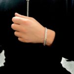 925 Sterling Silver Cuban Bracelets, solid & tight links in 7 mm width and available in 2 lengths. The bracelet is British Hallmarked and comes with a gift box. 
