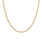 9k Yellow Gold Thin Diamond Cut Belcher Chain - 1.7 mm