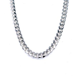 Plain and Solid Cuban 925 Sterling Silver Chain for Men – 5 mm