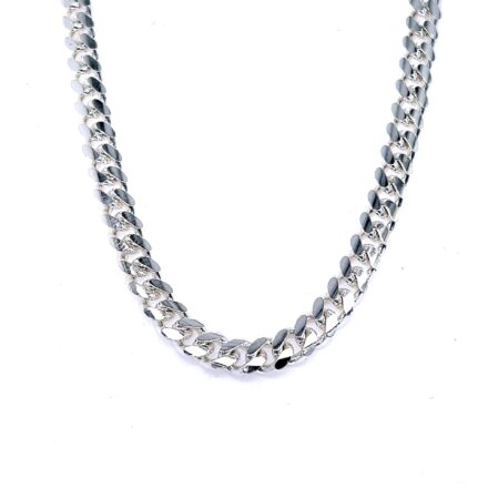 Plain and Solid Cuban 925 Sterling Silver Chain for Men – 5 mm