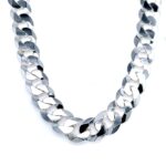 925 Sterling Silver Flat Curb Chain - 11 mm