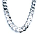 925 Sterling Silver Flat Curb Chain - 10 mm