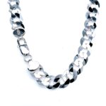 925 Sterling Silver Flat Curb Chain - 10 mm - Image 2