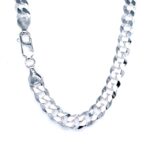 925 Sterling Silver Flat Curb Chain - 6 mm - Image 2