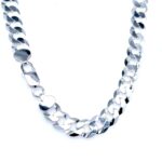 925 Sterling Silver Flat Curb Chain - 8 mm - Image 2