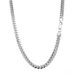 Solid cuban chain 5.5 mm wide tight link for men and women.