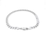 925 Sterling Silver Flat Curb Bracelet 5 mm - 1350B - Image 2