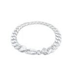 925 Sterling Silver Flat Curb Bracelet - 11 mm - Image 2