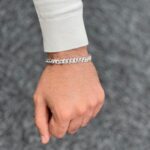 925 Sterling Silver Solid and Plain Cuban Bracelet - 7.5 mm - Image 5