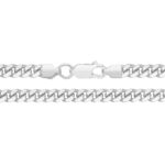 925 Sterling Silver Solid and Plain Cuban Bracelet - 10 mm - Image 2