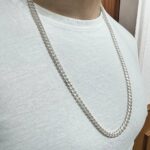 925 sterling silver mens cuban chain tight and heavy links 6 mm wide everyday use.