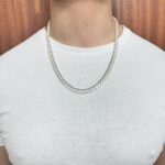 7 mm wide heavy wide and thick linked Cuban chain for men and women solid.