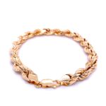 9k Yellow Gold Semi Solid Diamond Cut Rope Bracelet - 7 mm - Image 2