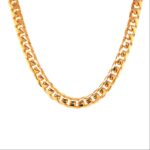 9k Yellow Gold Solid Cuban Chain - 6 mm