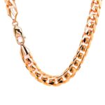 9k Yellow Gold Solid Cuban Chain - 8 mm - Image 2