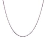 14k White Gold Snake Chain - 1.1 mm