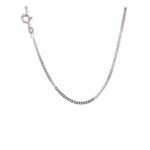 9k White Gold Solid Close Curb Chain - 1.7 mm - Image 2