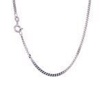 9k White Gold Curb Chain - 2.1 mm - Image 2