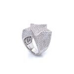 Sterling Silver 925 Star Ring Iced Out- SR0034 - Image 3